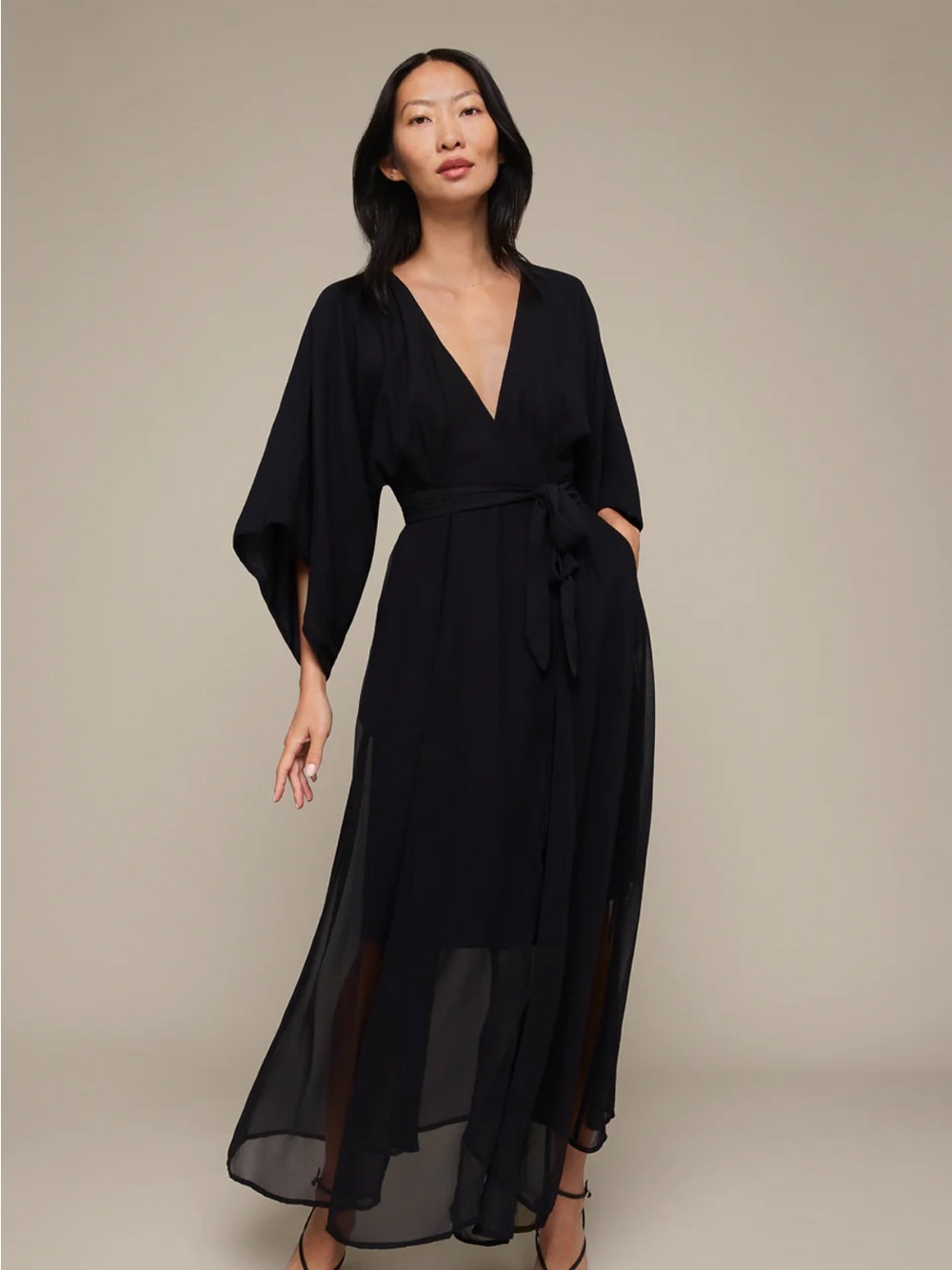 Mixed By Nasrin Maxi Dress in Black Size S